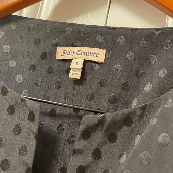 Juicy Couture Embroidered Polka Dot Cocktail Dress Black – US 8 - Picture 3 of 11